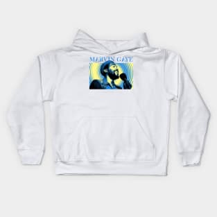 Classic Marvin Gaye Light Blue Kids Hoodie